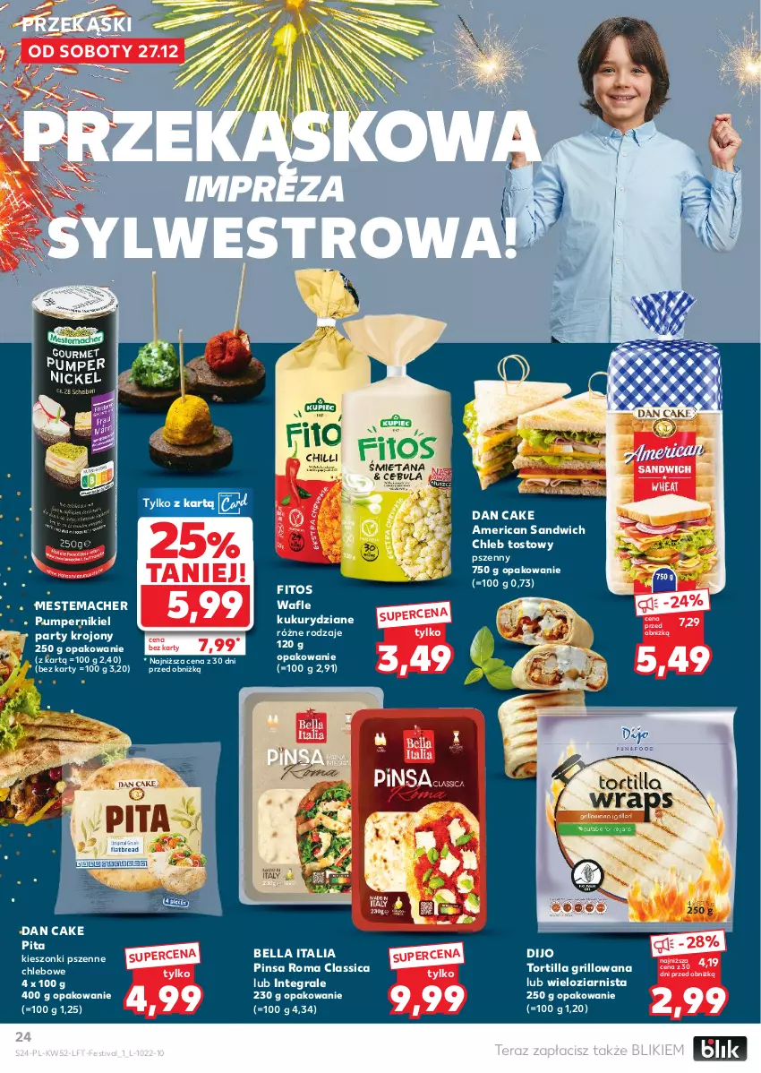 Gazetka promocyjna Kaufland - Gazetka tygodnia - ważna 27.12.2025 do 31.12.2026 - strona 24 - produkty: Bell, Bella, Chleb, Chleb tostowy, Dan Cake, Gra, Grill, Tera, Tortilla, Wafle