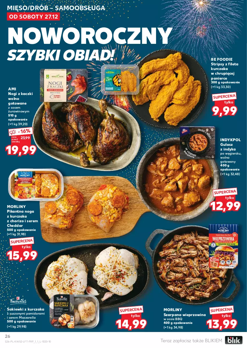Gazetka promocyjna Kaufland - Gazetka tygodnia - ważna 27.12.2025 do 31.12.2026 - strona 26 - produkty: Cheddar, Drób, Kurczak, Mięso, Morliny, Mozzarella, Ser, Sos, Tera, Wieprzowina, Wino