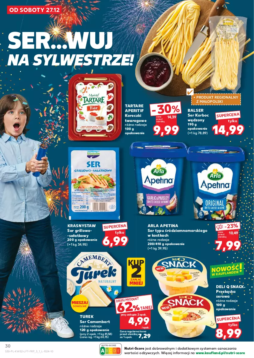 Gazetka promocyjna Kaufland - Gazetka tygodnia - ważna 27.12.2025 do 31.12.2026 - strona 30 - produkty: Camembert, Grill, Sałat, Ser, Tarta, Tartare