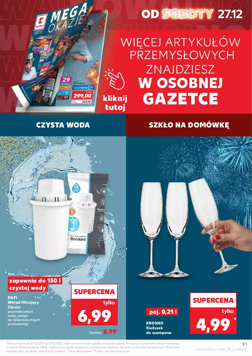 Gazetka promocyjna Kaufland - Gazetka tygodnia - ważna 27.12.2025 do 31.12.2026 - strona 51 - produkty: Kieliszek, Wkład filtrujący, Woda
