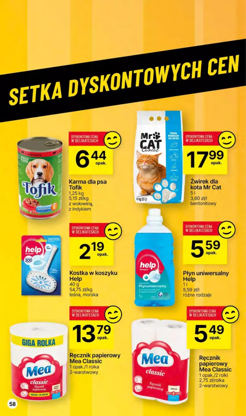 Gazetka promocyjna Delikatesy Centrum - Dyskontowe ceny w Delikatesach Centrum - ważna 14.12 do 26.12.2023 - strona 58 - produkty: Kosz, Papier, Ręcznik, Rolki