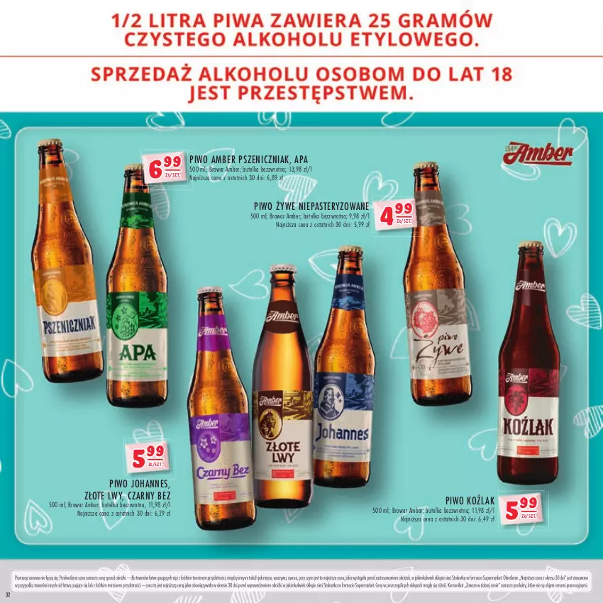 Gazetka promocyjna Stokrotka - Katalog Walentynki - ważna 01.02.2023 do 13.02.2024 - strona 32 - produkty: Mięso, Owoce, Piwo, Warzywa