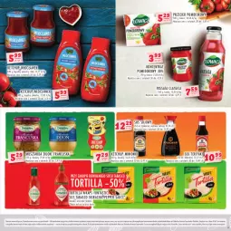 Gazetka promocyjna Stokrotka - Katalog Walentynki - Gazetka - ważna od 13.02 do 13.02.2024 - strona 15 - produkty: Sos tabasco, Ketchup, Koncentrat pomidorowy, Warzywa, Sos, Mus, Tortilla, Sos sojowy, Owoce, Mięso, Musztarda