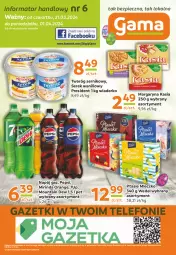 Gazetka promocyjna Gama - Gazetka Gama - Gazetka - ważna od 01.04 do 01.04.2024 - strona 16 - produkty: Piec, Ser, 7up, Telefon, Twaróg, Mirinda, Serek, Pepsi, Mleczko, Margaryna, Ptasie mleczko, Kasia, Napój, Fa