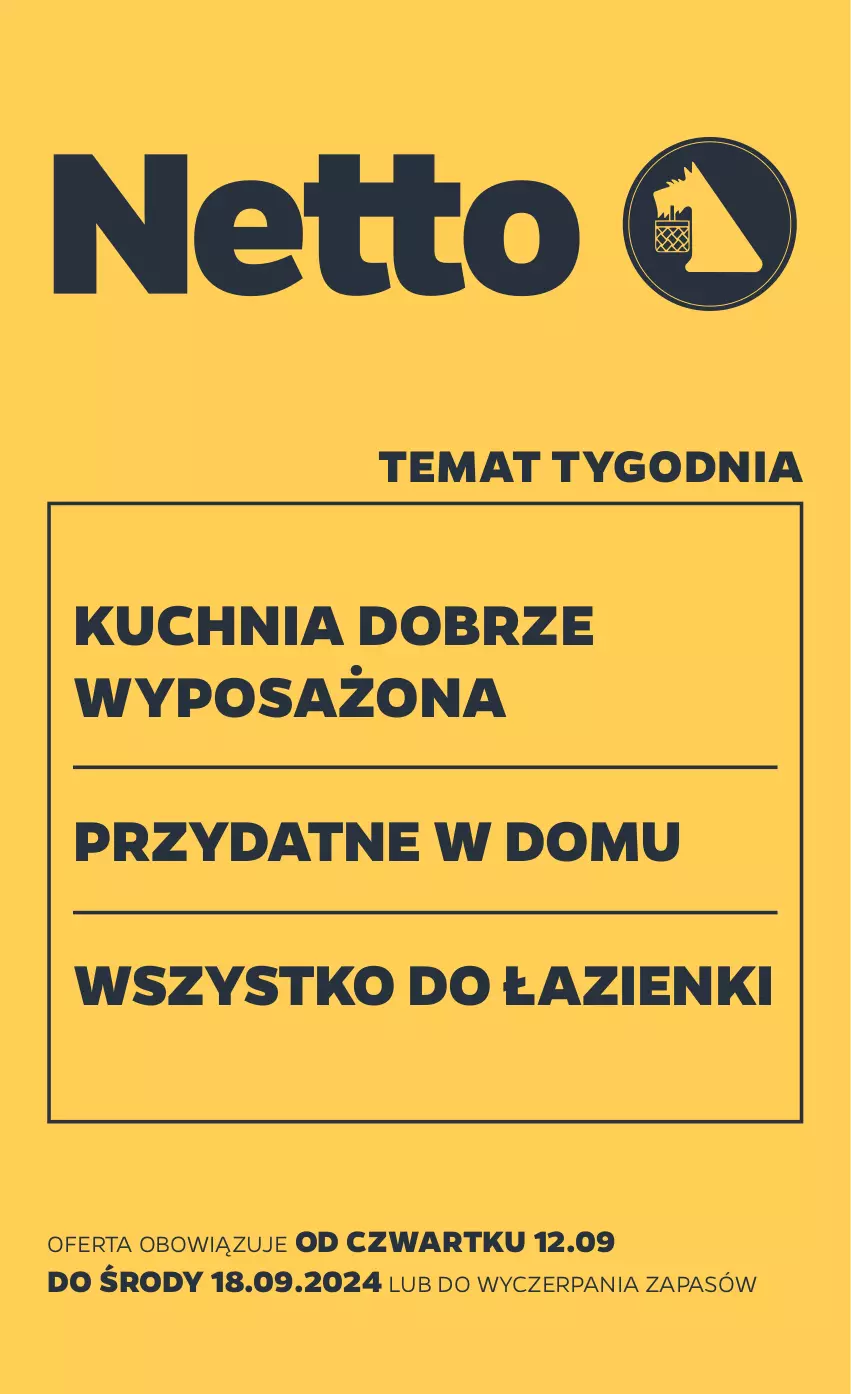 Gazetka promocyjna Netto - Od Czwartku Przemysłowa - ważna 12.09 do 18.09.2024 - strona 1 - produkty: Kuchnia