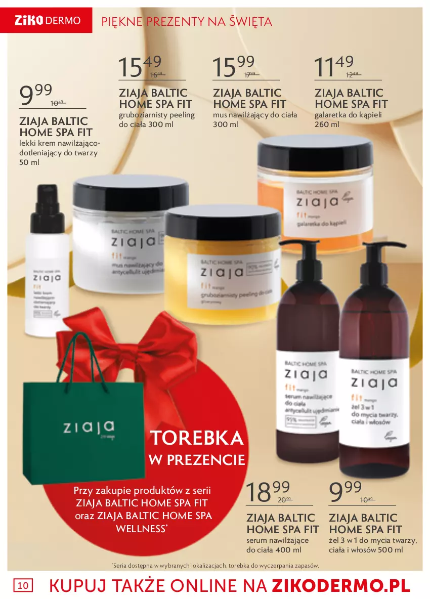 Gazetka promocyjna Ziko - ważna 01.12 do 26.12.2021 - strona 10 - produkty: Gala, Galaretka, Mus, Peeling, Rum, Ser, Serum, Torebka, Ziaja