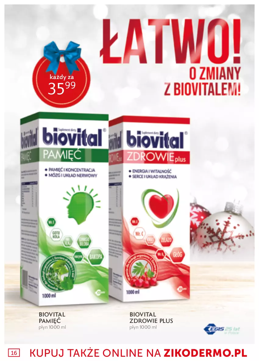 Gazetka promocyjna Ziko - ważna 01.12 do 26.12.2021 - strona 16 - produkty: Biovital, Zdrowie