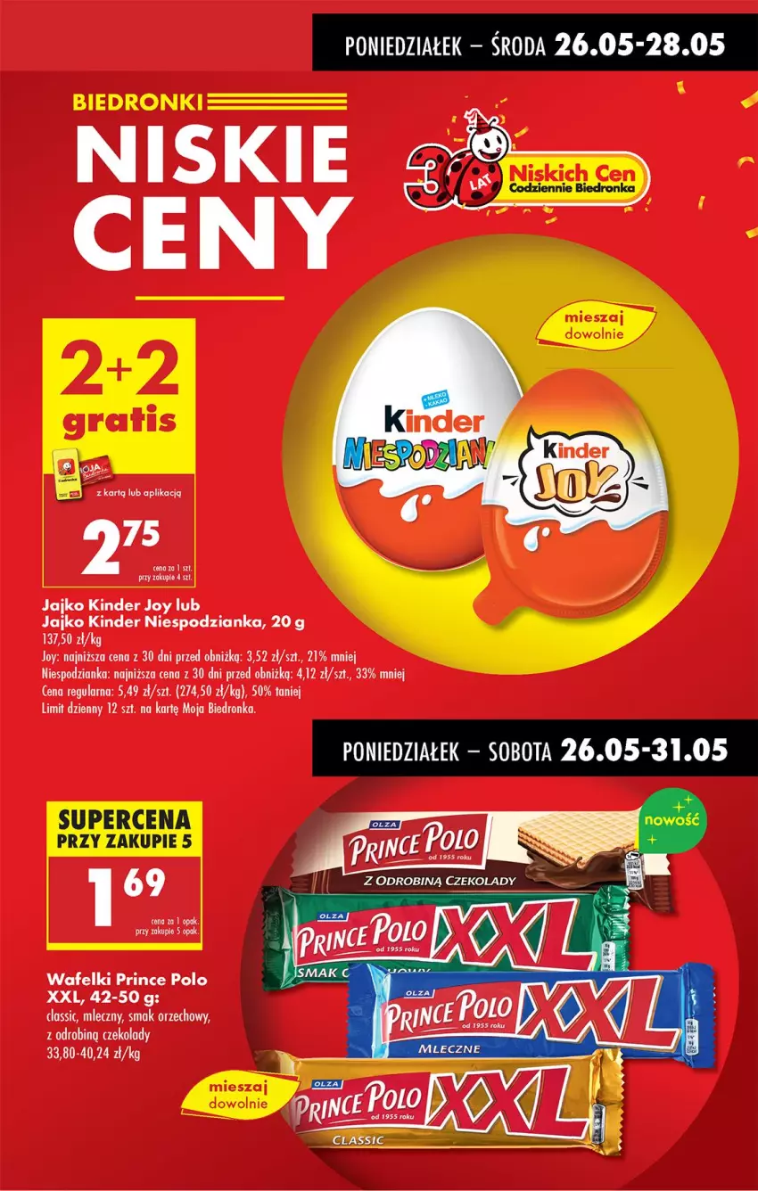 Gazetka promocyjna Biedronka - Od Poniedziałku - ważna 26.05 do 31.05.2025 - strona 11 - produkty: Kinder, LG