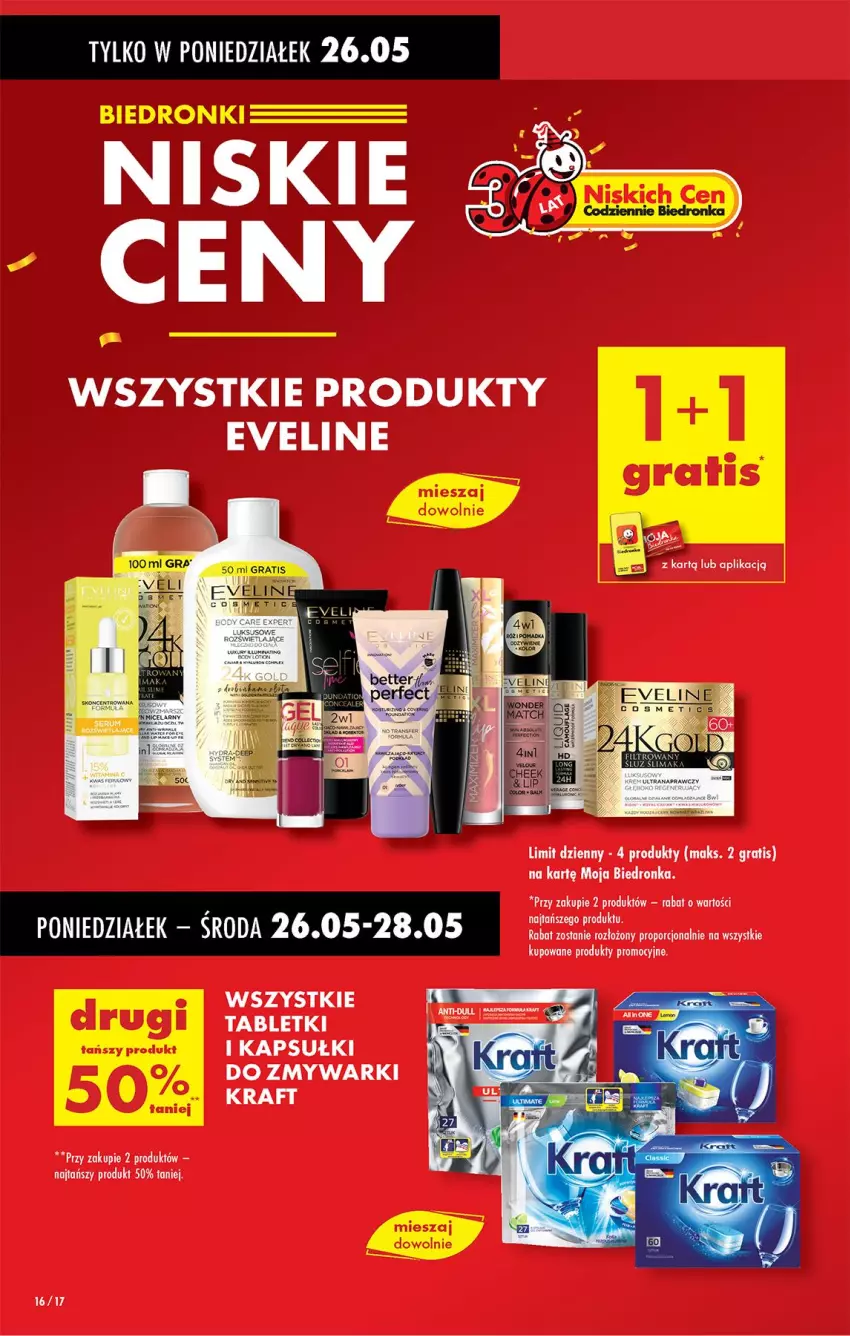 Gazetka promocyjna Biedronka - Od Poniedziałku - ważna 26.05 do 31.05.2025 - strona 16 - produkty: Eveline, Gra, Por, Tablet, Zmywarki