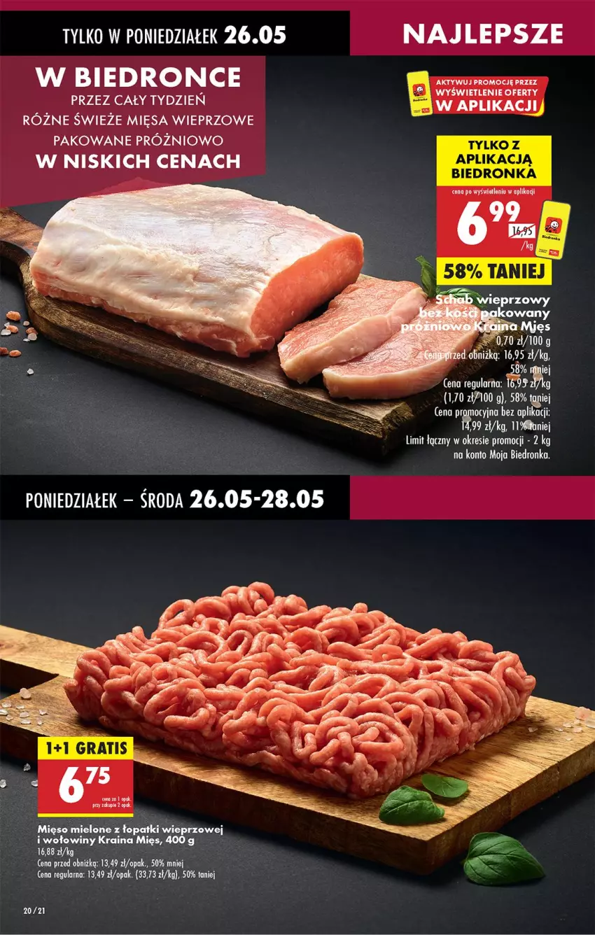 Gazetka promocyjna Biedronka - Od Poniedziałku - ważna 26.05 do 31.05.2025 - strona 24 - produkty: Mięso