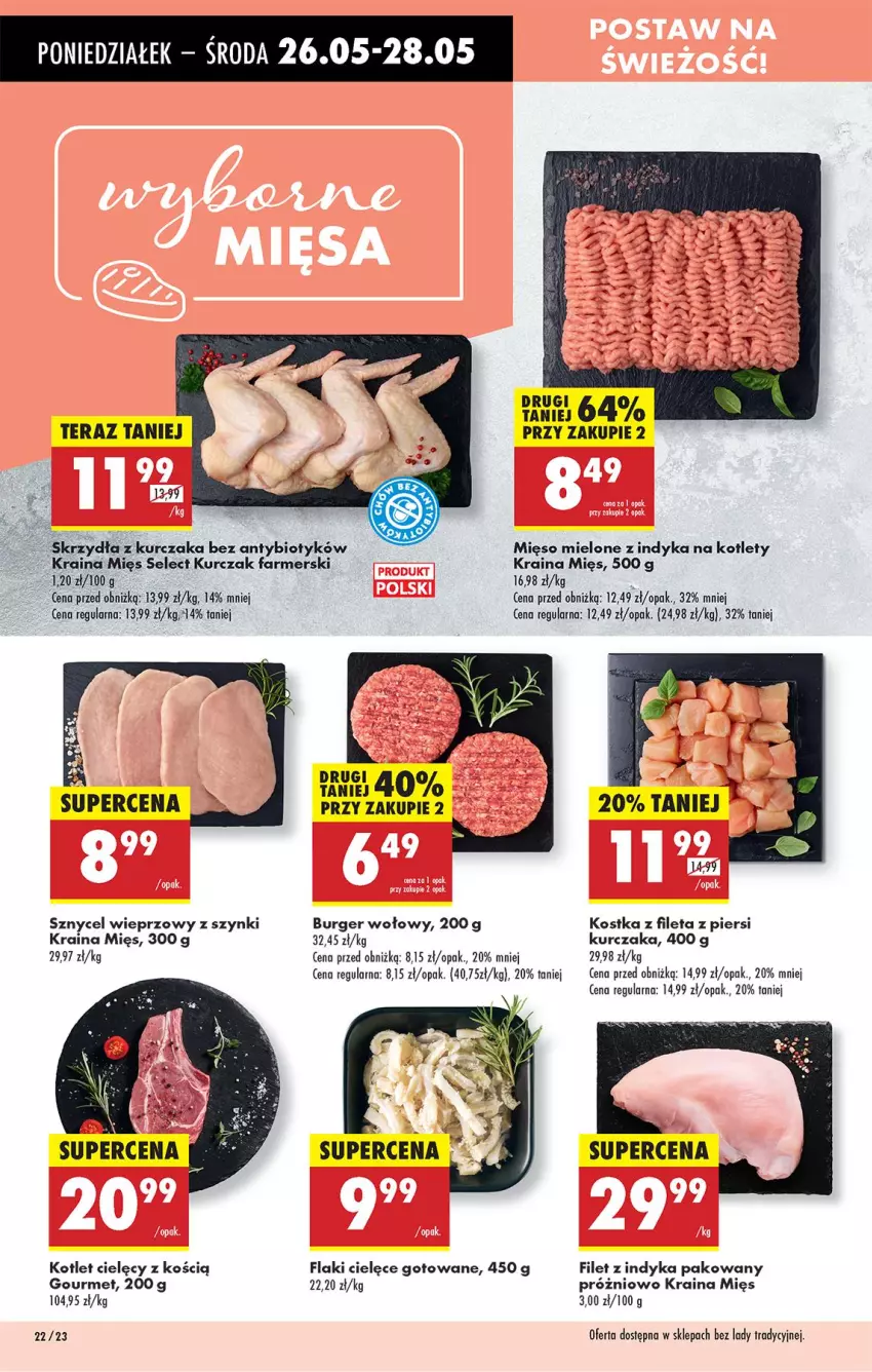 Gazetka promocyjna Biedronka - Od Poniedziałku - ważna 26.05 do 31.05.2025 - strona 26 - produkty: Burger, Fa, Flaki, Kotlet, Kurczak, Mięso, Mięso mielone