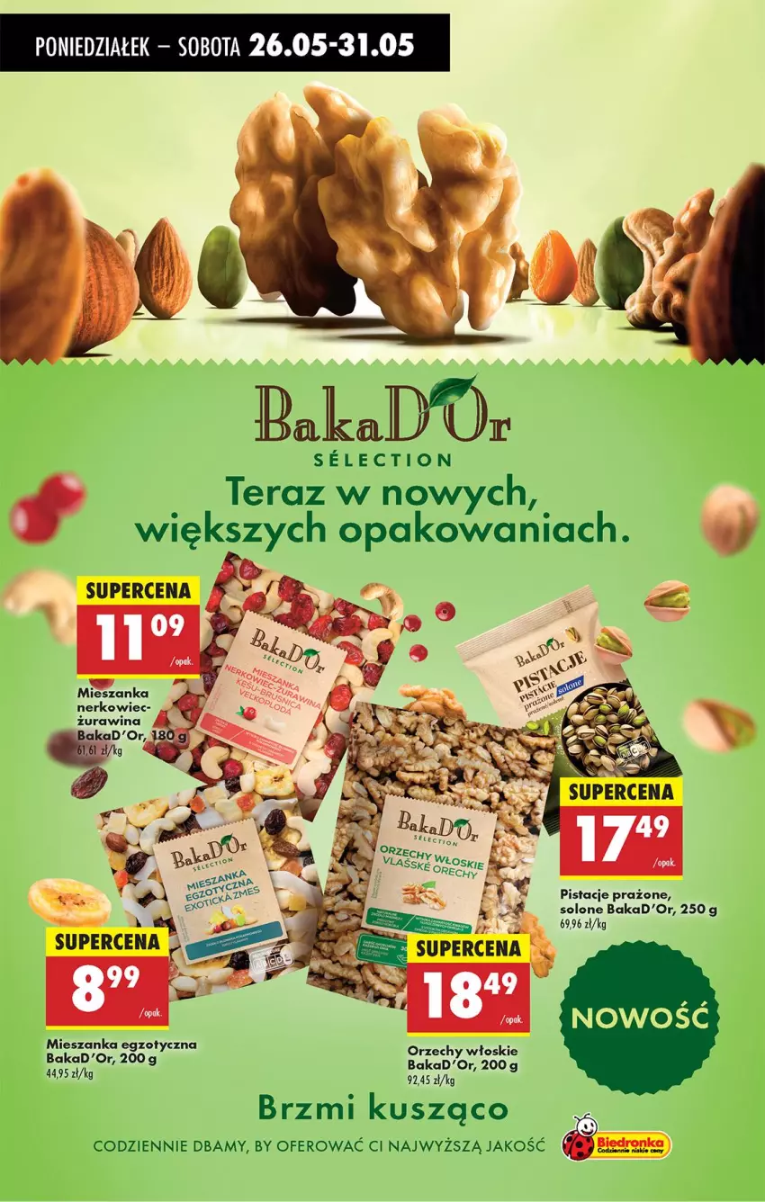 Gazetka promocyjna Biedronka - Od Poniedziałku - ważna 26.05 do 31.05.2025 - strona 32 - produkty: Orzechy włoskie, Pistacje, Tera