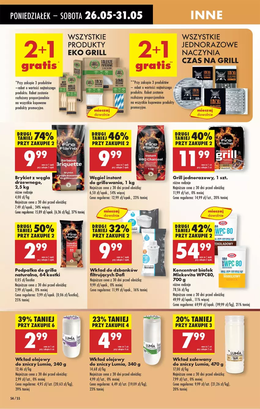 Gazetka promocyjna Biedronka - Od Poniedziałku - ważna 26.05 do 31.05.2025 - strona 64 - produkty: Feta, Grill, Mleko, Mlekovita, Olej, Por, Wkład olejowy, Znicz