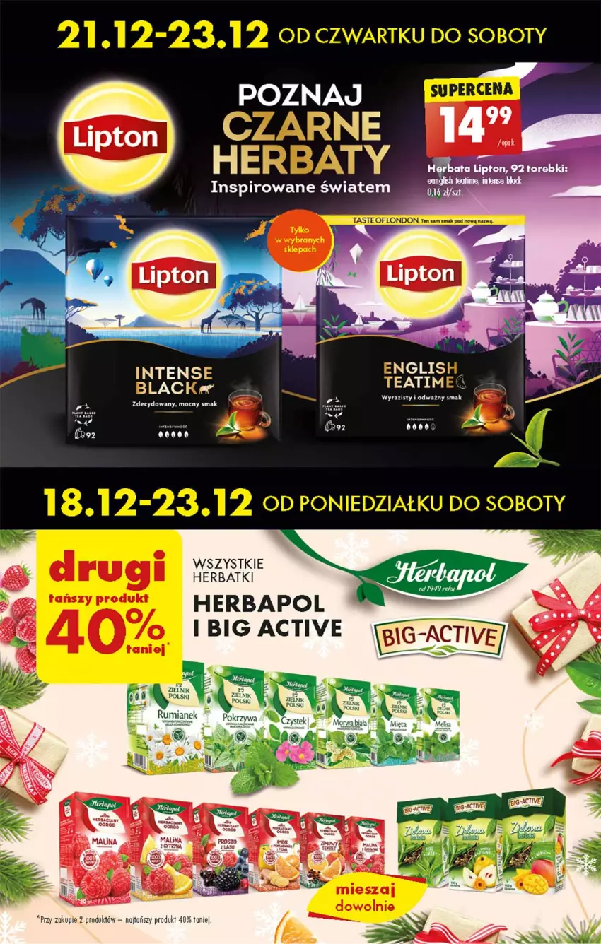 Gazetka promocyjna Biedronka - Od czwartku - ważna 21.12 do 27.12.2023 - strona 53 - produkty: Fa, Herbapol, Lack, Lipton, Puma, Stek