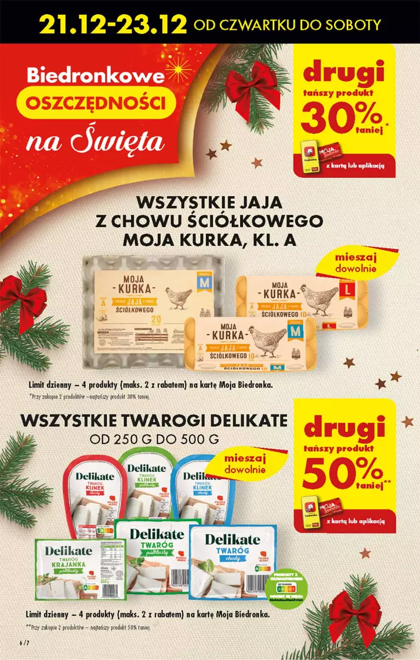 Gazetka promocyjna Biedronka - Od czwartku - ważna 21.12 do 27.12.2023 - strona 6 - produkty: Jaja