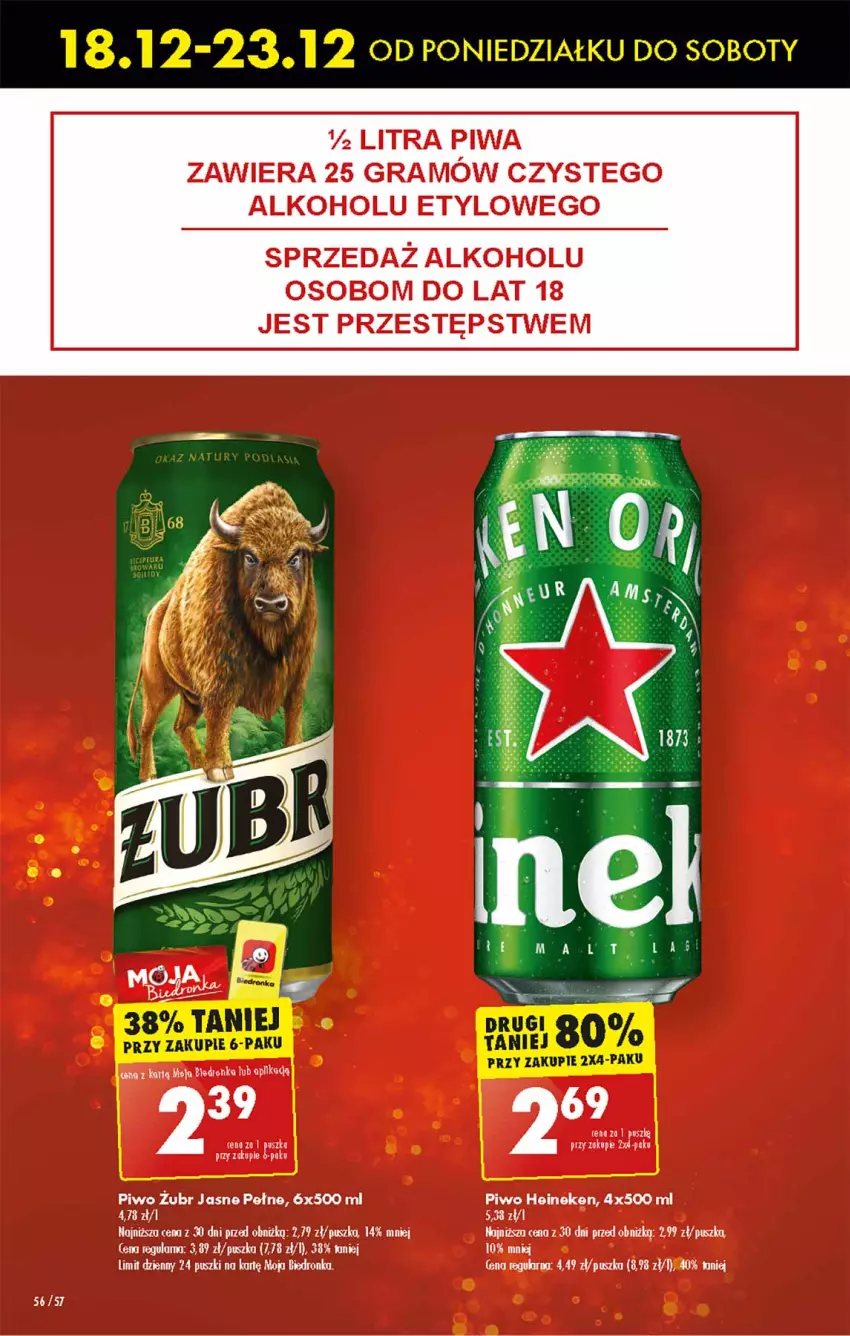 Gazetka promocyjna Biedronka - Od czwartku - ważna 21.12 do 27.12.2023 - strona 60 - produkty: Gra, Heineken, Leon, Piwa, Piwo