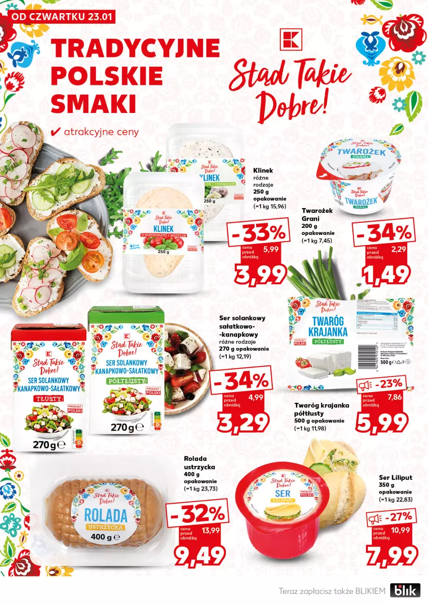 Gazetka promocyjna Kaufland - Mocny Start - ważna 27.01 do 29.01.2025 - strona 22 - produkty: Bazyl, Gra, Rolada, Rolada Ustrzycka, Sałat, Ser, Solan, Tera, Twaróg