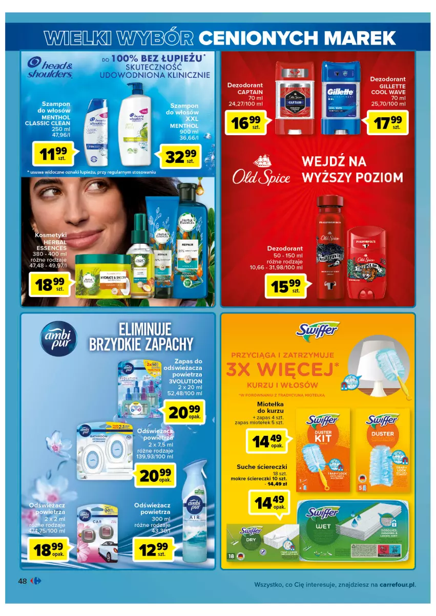 Gazetka promocyjna Carrefour - Gazetka Wielki wybór cenionych marek - ważna 02.11 do 12.11.2022 - strona 48 - produkty: Dezodorant, Gillette, Por