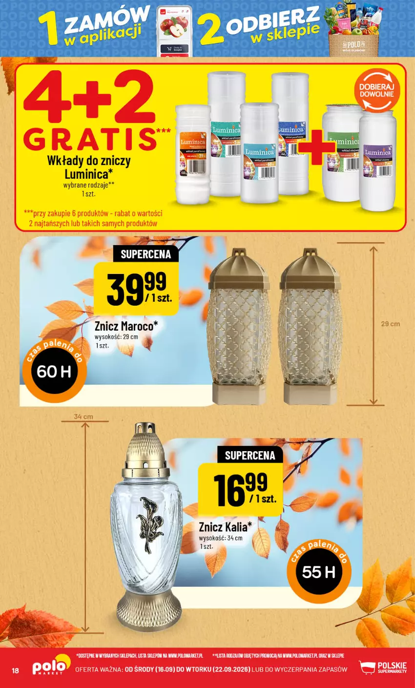 Gazetka promocyjna PoloMarket - Gazetka POLOmarket - ważna 16.09 do 22.09.2026 - strona 18 - produkty: Gra, Sok, Znicz