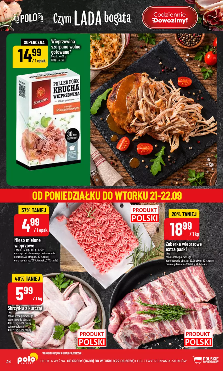 Gazetka promocyjna PoloMarket - Gazetka POLOmarket - ważna 16.09 do 22.09.2026 - strona 24 - produkty: Mięso, Mięso mielone, Wieprzowina