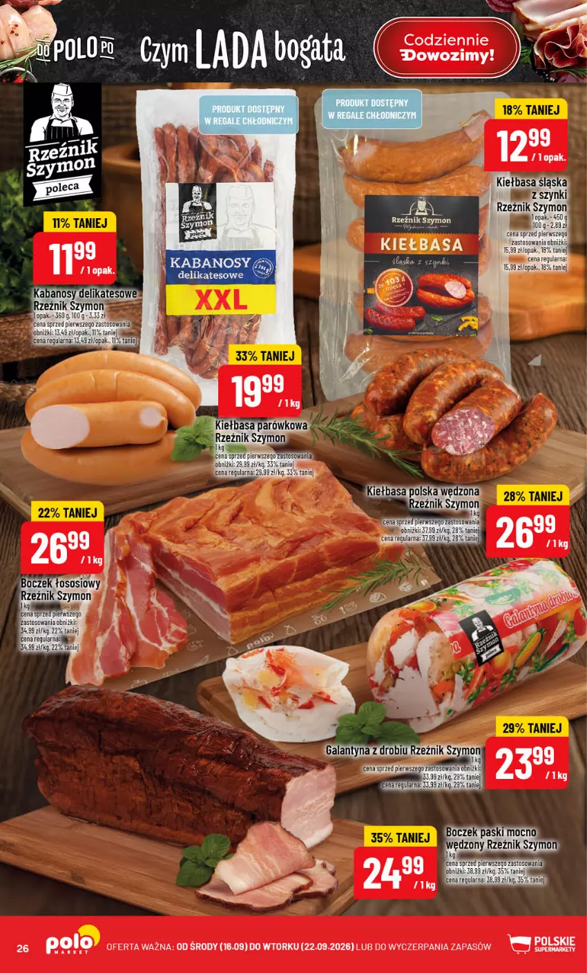 Gazetka promocyjna PoloMarket - Gazetka POLOmarket - ważna 16.09 do 22.09.2026 - strona 26 - produkty: Kiełbasa