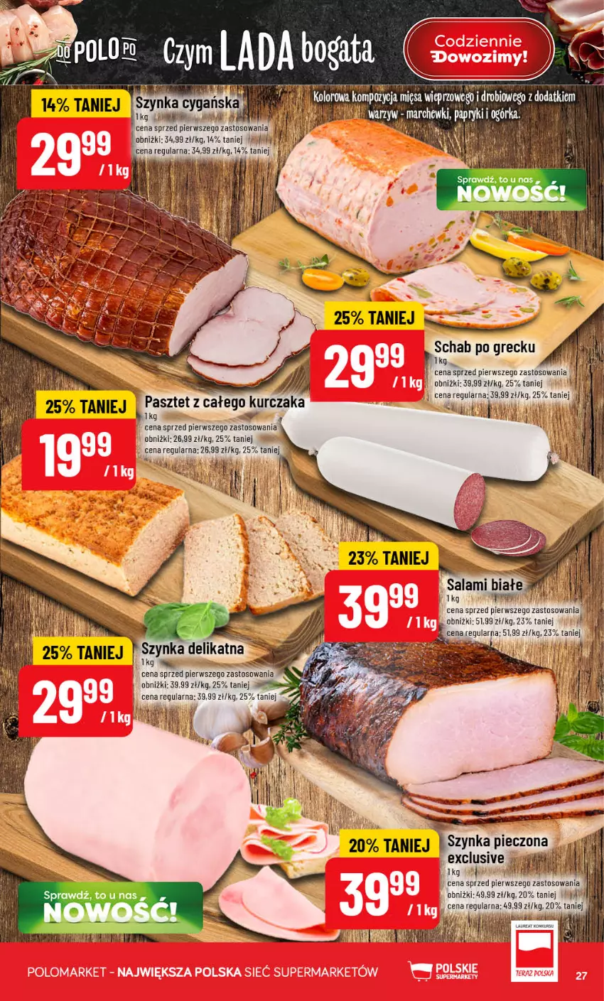 Gazetka promocyjna PoloMarket - Gazetka POLOmarket - ważna 16.09 do 22.09.2026 - strona 27 - produkty: Kurczak, Piec, Salami, Szynka, Szynka cygańska