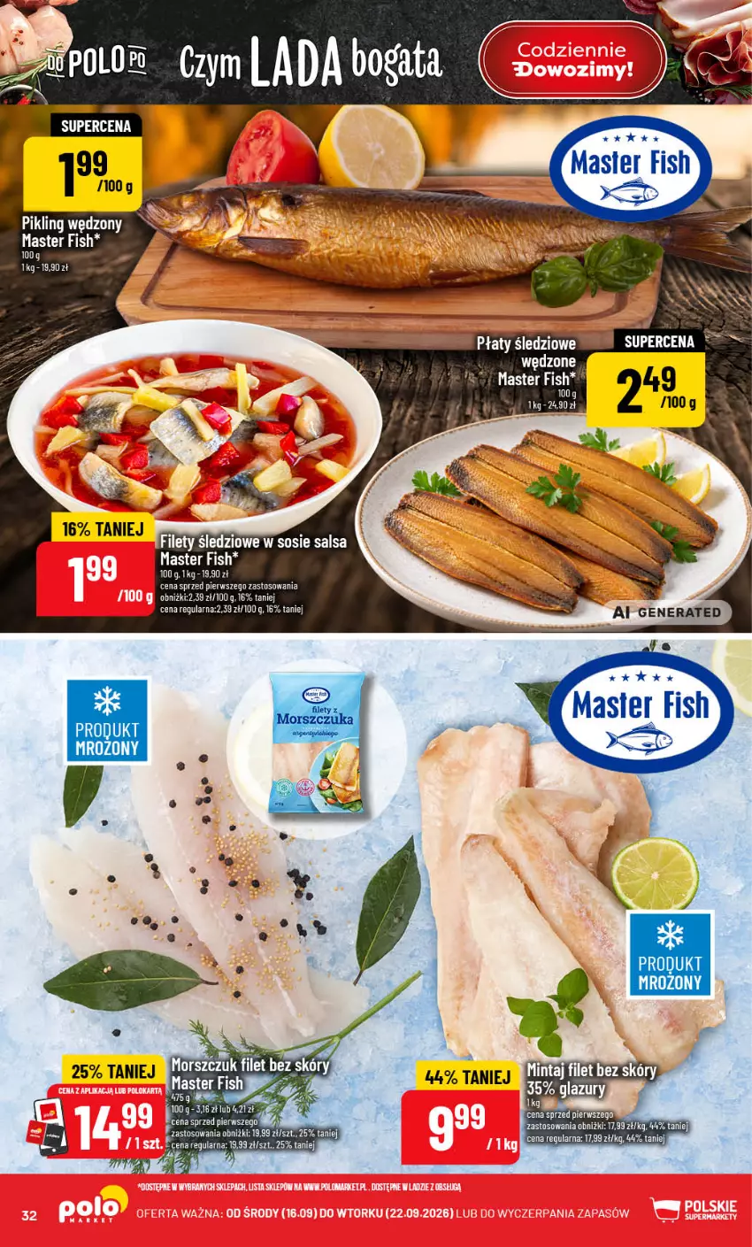 Gazetka promocyjna PoloMarket - Gazetka POLOmarket - ważna 16.09 do 22.09.2026 - strona 32 - produkty: Płaty śledziowe, Salsa, Sos