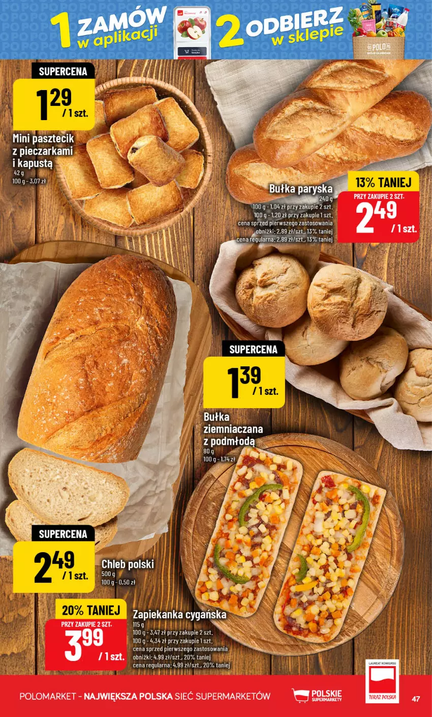 Gazetka promocyjna PoloMarket - Gazetka POLOmarket - ważna 16.09 do 22.09.2026 - strona 47 - produkty: Bułka, Kapustą, Mop, Piec, Pieczarka, SVR, Zapiekanka
