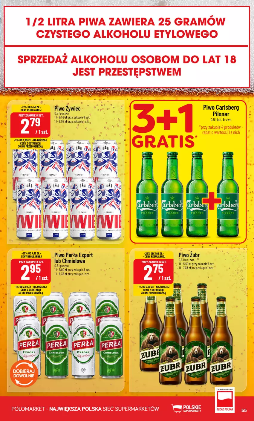 Gazetka promocyjna PoloMarket - Gazetka POLOmarket - ważna 16.09 do 22.09.2026 - strona 55 - produkty: Carlsberg, Gra, Perła, Piwo, Por