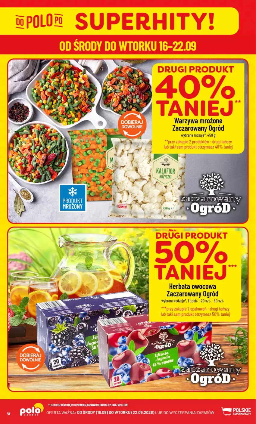 Gazetka promocyjna PoloMarket - Gazetka POLOmarket - ważna 16.09 do 22.09.2026 - strona 6 - produkty: Herbata, Herbata owocowa, Ogród, Warzywa