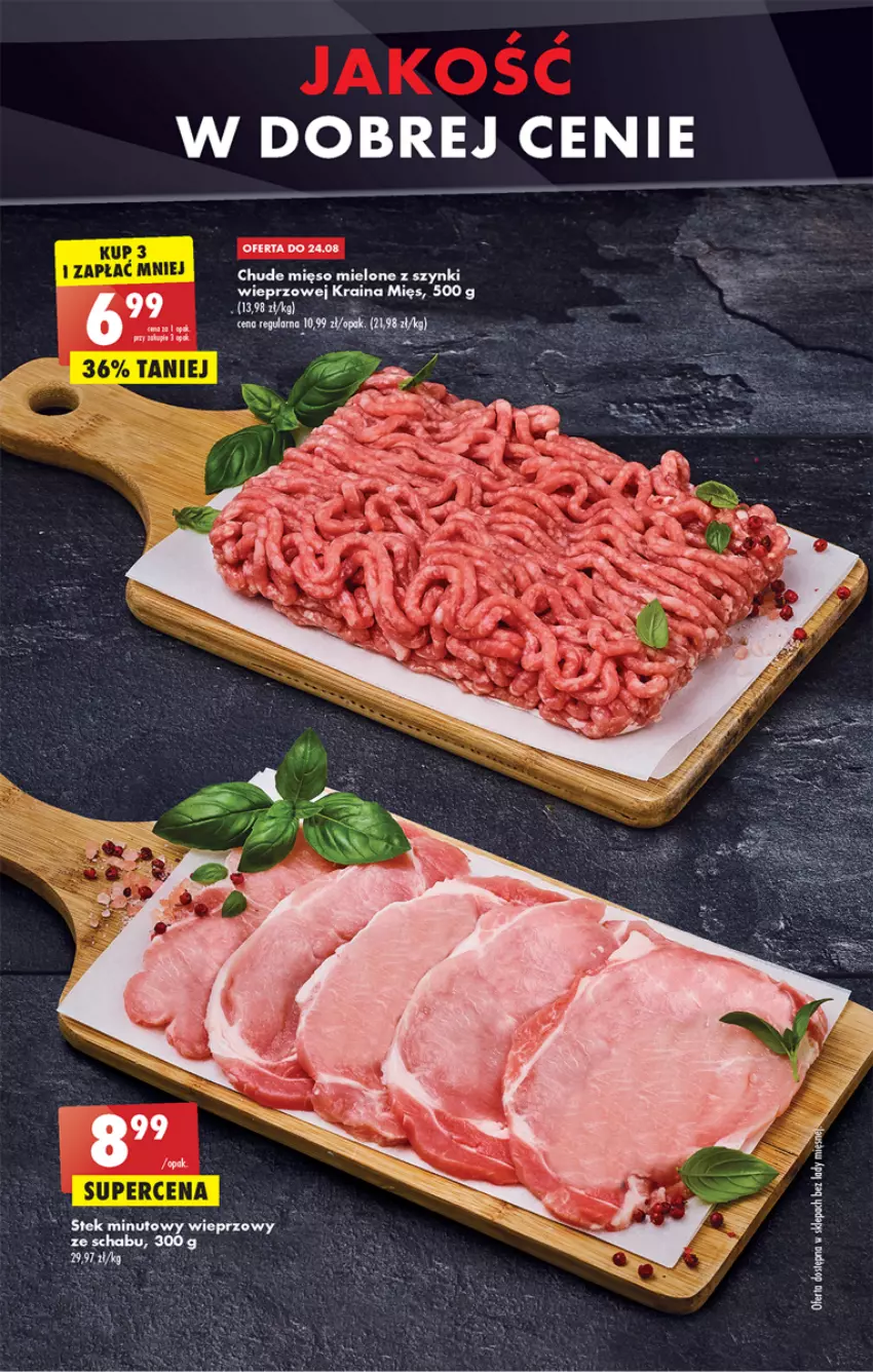 Gazetka promocyjna Biedronka - W tym tygodniu - ważna 22.08 do 28.08.2022 - strona 15 - produkty: Mięso, Mięso mielone, Mięso mielone z szynki, Sati