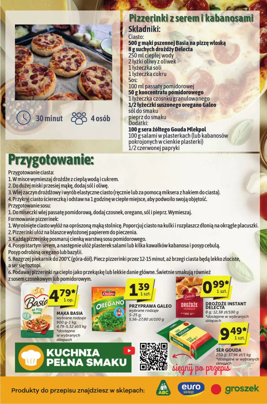 Gazetka promocyjna ABC - ważna 06.02 do 18.02.2025 - strona 2 - produkty: Basia, Bazyl, Czosnek, Delecta, Drożdże, Gouda, Gra, Kabanos, Kawa, Kuchnia, Mąka, Mikser, Papier, Piec, Piekarnik, Pieprz, Plasterki, Płaszcz, Por, Salami, Ser, Sól, Sos, Top