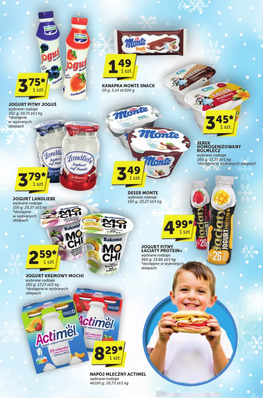 Gazetka promocyjna ABC - ważna 06.02 do 18.02.2025 - strona 4 - produkty: Actimel, Deser, Fa, Jogurt, Jogurt pitny, Monte, Napój, Napój mleczny, Ser