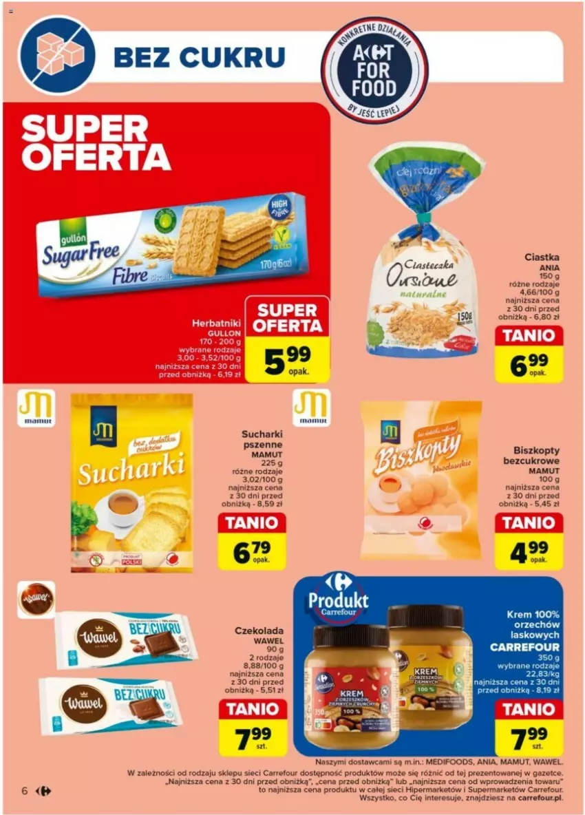 Gazetka promocyjna Carrefour - ważna 02.07 do 06.07.2024 - strona 36 - produkty: Biszkopty, Ciastka, Czekolada, Wawel