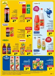 Gazetka promocyjna Carrefour - Gazetka - ważna od 06.07 do 06.07.2024 - strona 11 - produkty: Sok, Mus, Gin, Coca-Cola, Fortuna, Oranżada, Schweppes, Hellena, Napój gazowany, Fanta, Kubuś, Sprite, Napój, Fa