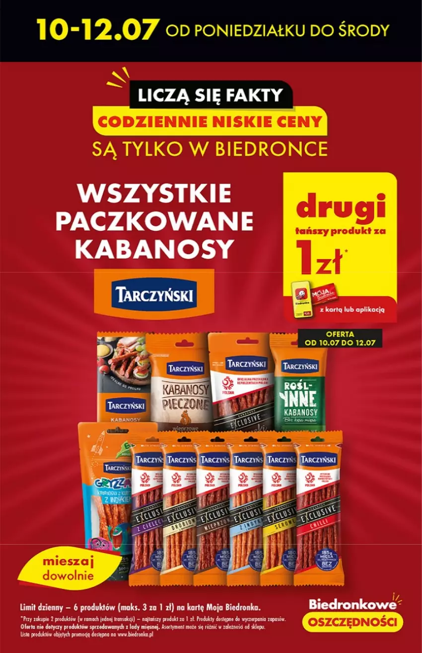 Gazetka promocyjna Biedronka - od Poniedziałku - ważna 10.07 do 15.07.2023 - strona 11 - produkty: Kabanos