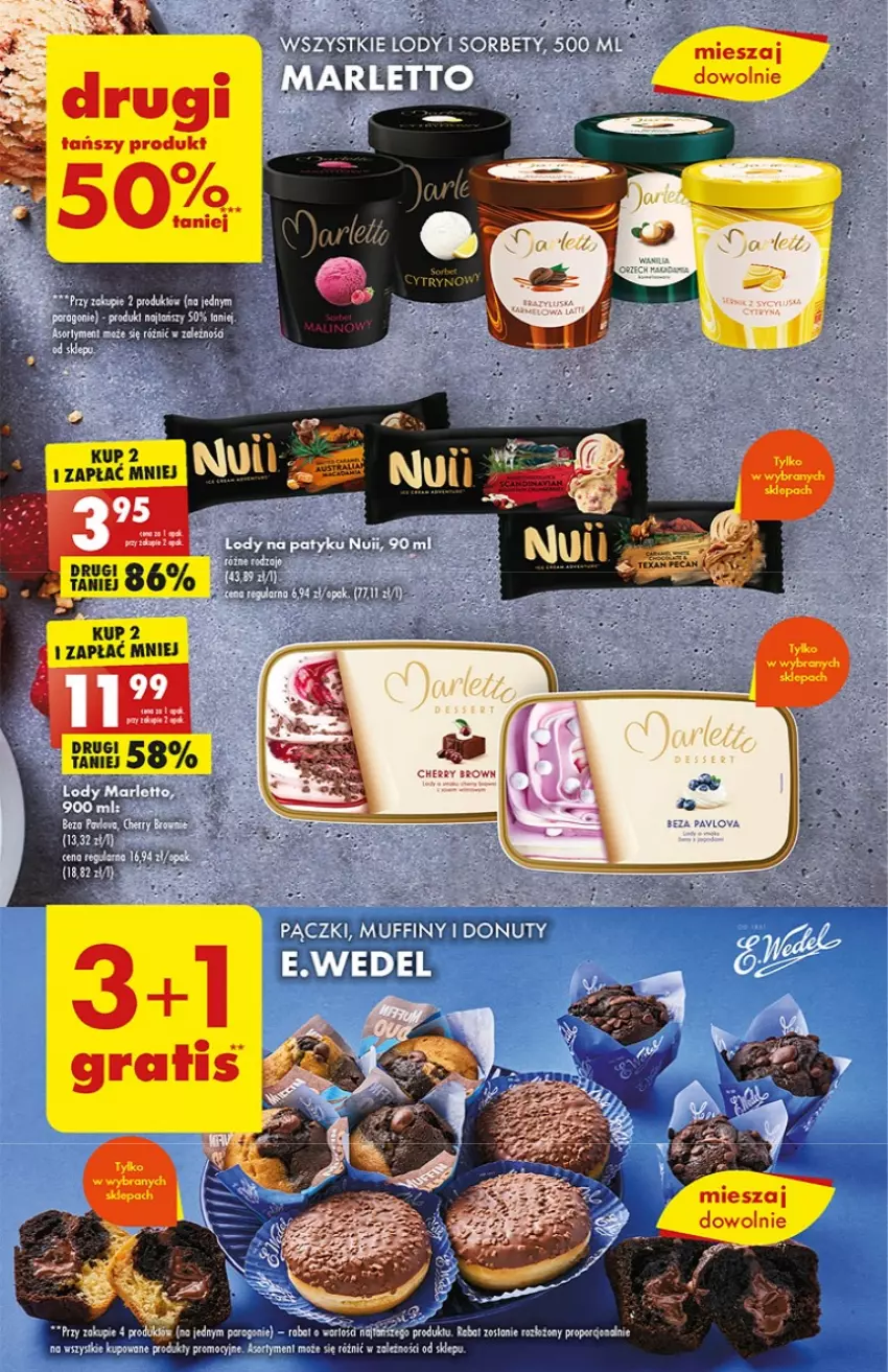 Gazetka promocyjna Biedronka - od Poniedziałku - ważna 10.07 do 15.07.2023 - strona 37 - produkty: Donut, E. Wedel, Mop, Muffiny, Nuty, Por