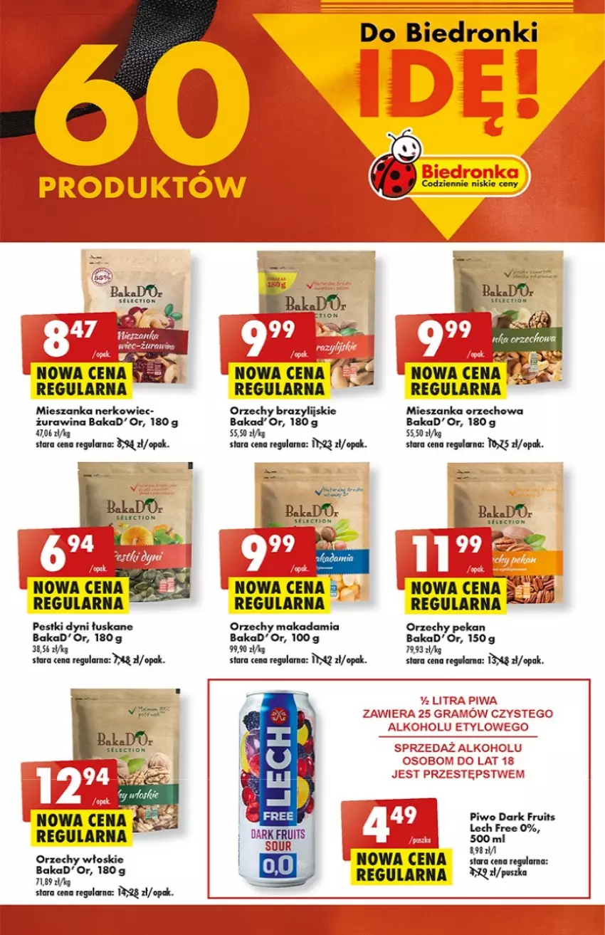 Gazetka promocyjna Biedronka - od Poniedziałku - ważna 10.07 do 15.07.2023 - strona 9 - produkty: Gra, Mieszanka nerkowiec, Mieszanka orzechowa, Orzechy włoskie, Pestki dyni, Piwa, Piwo