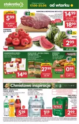 Gazetka promocyjna Stokrotka - Supermarket - Gazetka - ważna od 25.06 do 25.06.2025 - strona 1 - produkty: Piwa, Piwo, Warzywa, Gra, Karkówka wieprzowa, Kawa, Coca-Cola, Perła, Fanta, Owoce, Jacobs, Arbuz, Woda, Sprite, Napój, Cisowianka, Kiełbasa, Pomidory, Merci, Mięso, Kiełbasa śląska, Fa