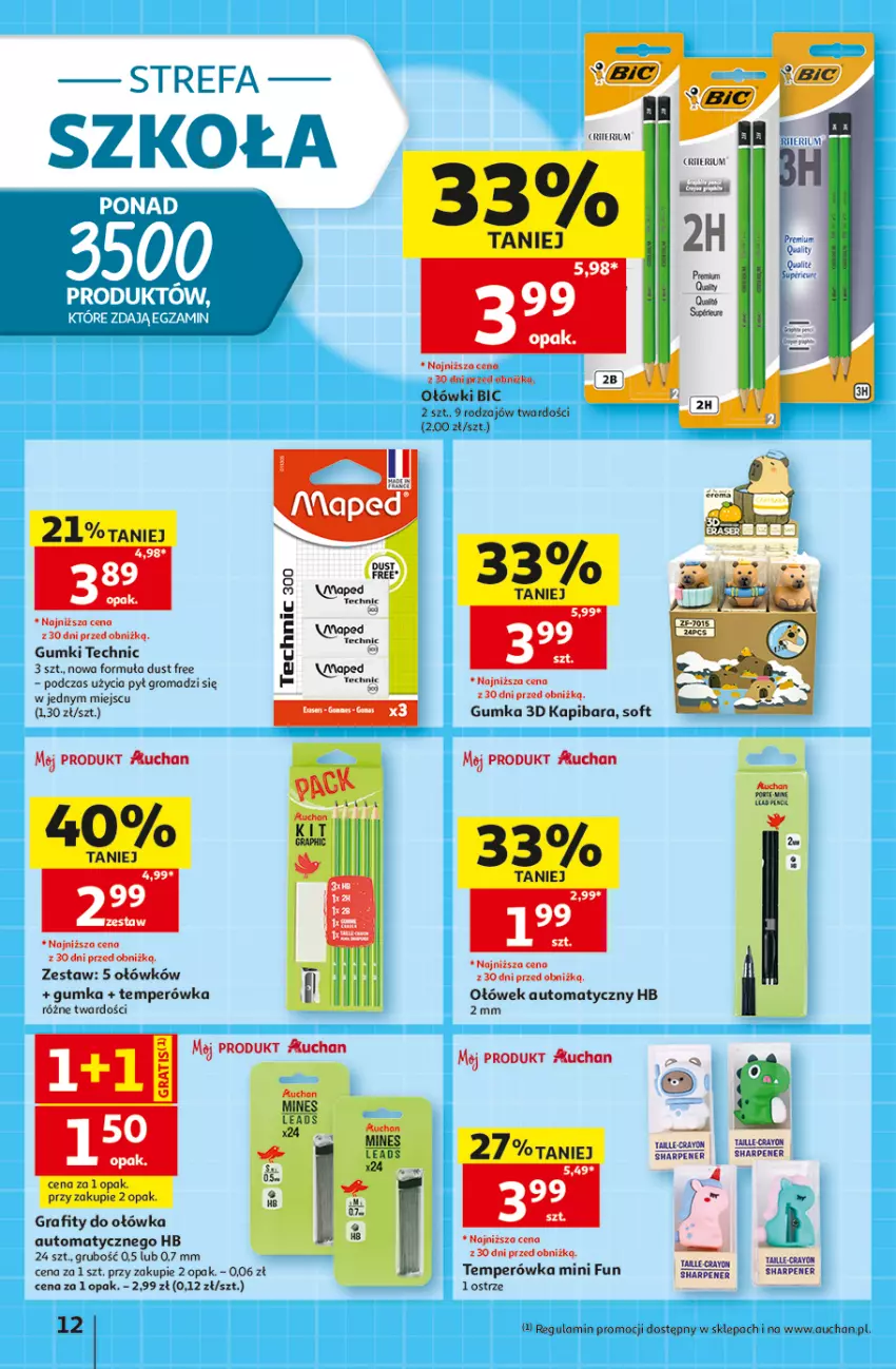 Gazetka promocyjna Auchan - 30 Lat Hipermarket - ważna 20.08 do 26.08.2026 - strona 12 - produkty: BIC, Fa, Gra, Sharp