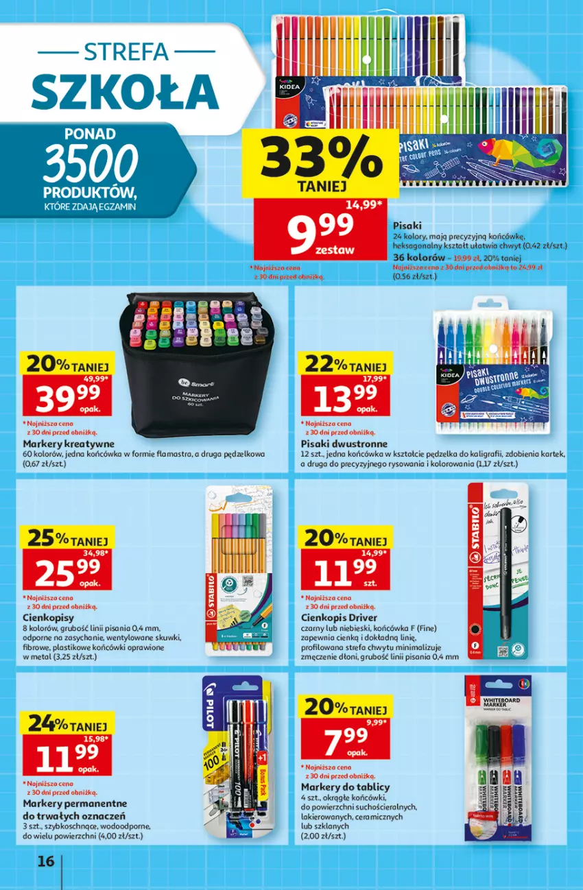 Gazetka promocyjna Auchan - 30 Lat Hipermarket - ważna 20.08 do 26.08.2026 - strona 16 - produkty: Fa, Gra, Lakier, Marker, Por