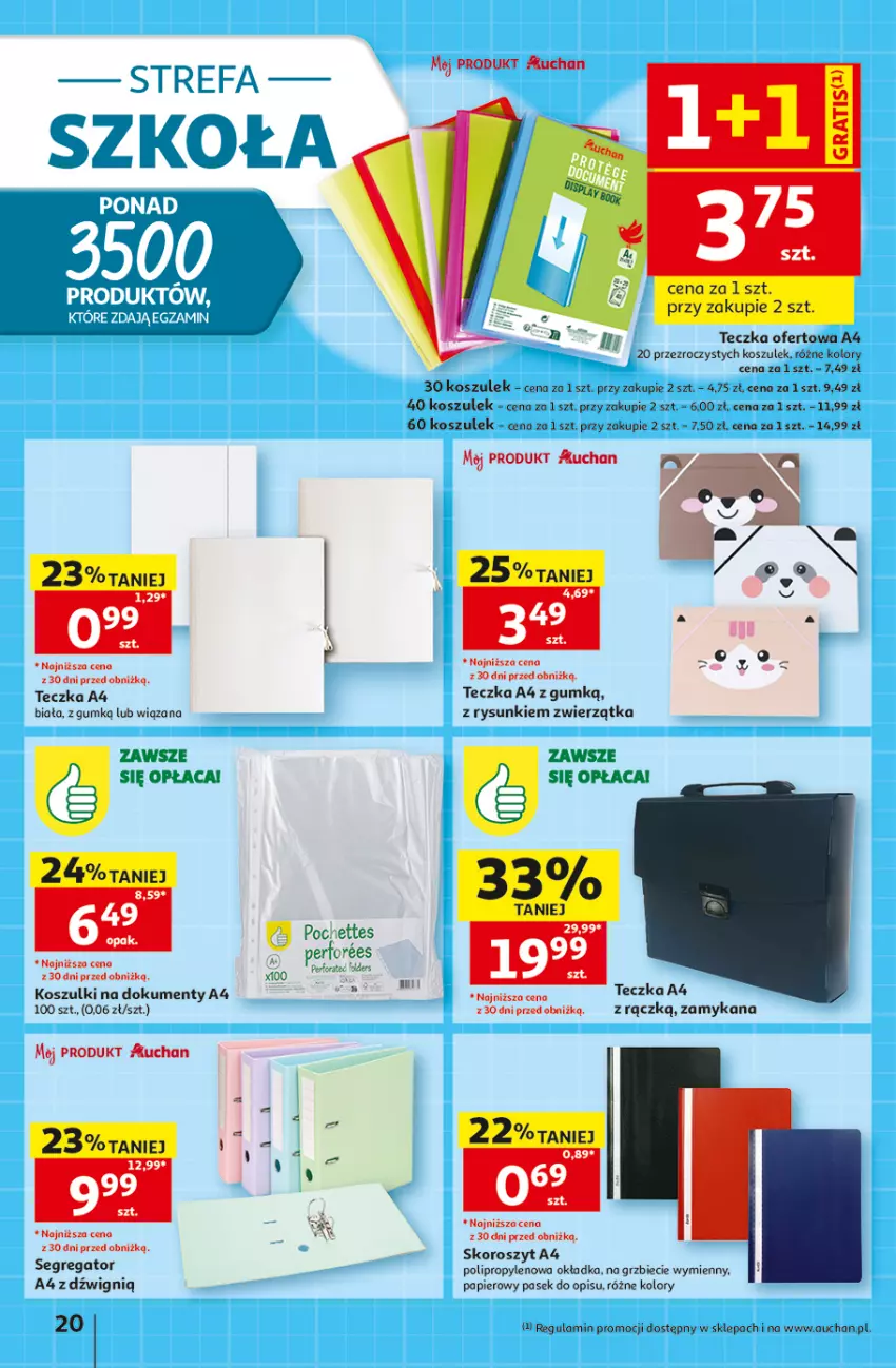 Gazetka promocyjna Auchan - 30 Lat Hipermarket - ważna 20.08 do 26.08.2026 - strona 20 - produkty: Dźwig, Fa, Kosz, Papier, Pasek