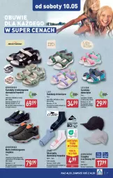 Gazetka promocyjna Aldi - Artykuły przemysłowe i tekstylia - Gazetka - ważna od 09.05 do 09.05.2025 - strona 9 - produkty: Por, Buty, Sandał, Karp, Czapka, Obuwie, Dzieci