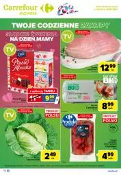 Gazetka promocyjna Carrefour - Gazetka Express - Gazetka - ważna od 30.05 do 30.05.2022 - strona 1 - produkty: Ser, Szynka wieprzowa, Jaja, Kosz, Szynka, Pomidory