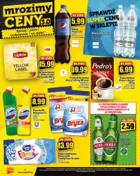 Gazetka promocyjna Topaz - Gazetka - Gazetka - ważna od 25.10 do 25.10.2023 - strona 4 - produkty: Piwa, Piwo, Domestos, Top, Por, Gra, Papier, Proszek do prania, Kawa mielona, Kawa, Perła, Pepsi, Lipton, Płyn do wc, Bryza, Napój, Fa