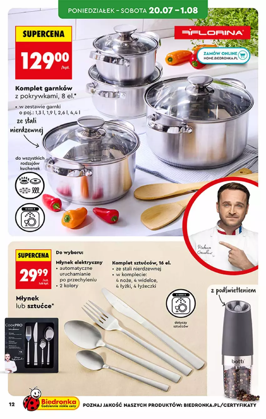 Gazetka promocyjna Biedronka - Okazje Tygodnia - ważna 20.07 do 01.08.2026 - strona 12 - produkty: AEG, Młynek, Noż
