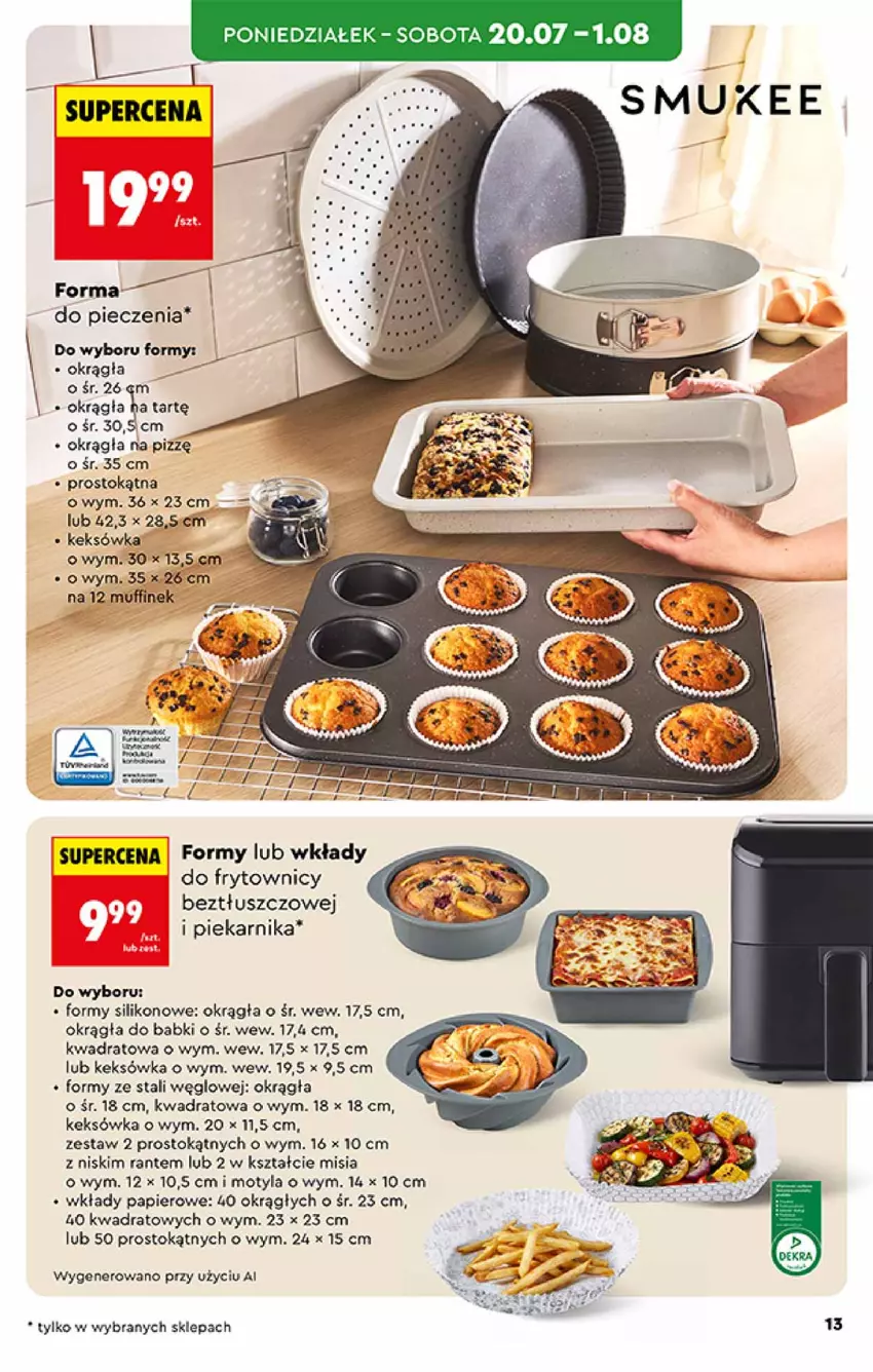 Gazetka promocyjna Biedronka - Okazje Tygodnia - ważna 20.07 do 01.08.2026 - strona 13 - produkty: Keksówka, Papier, Piec, Piekarnik