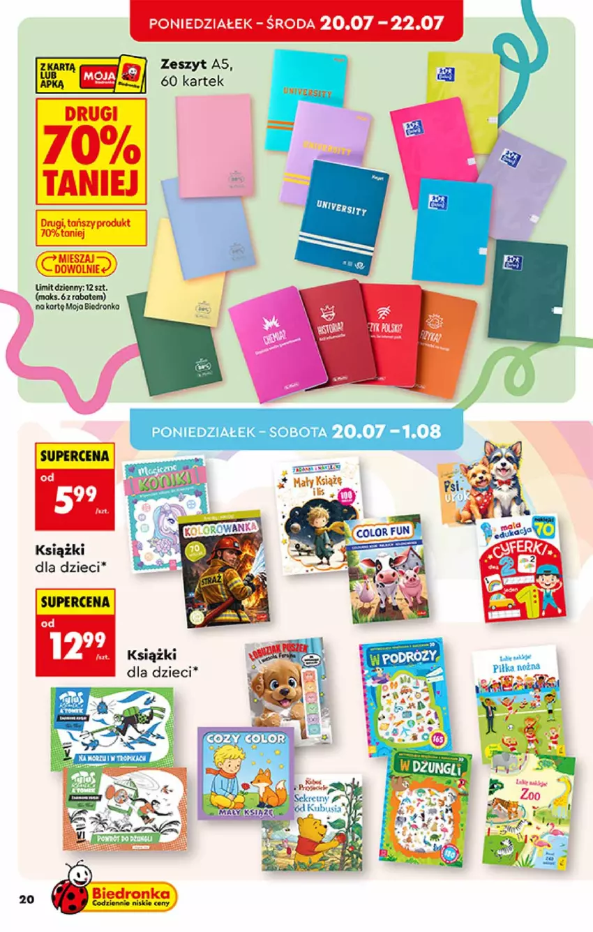 Gazetka promocyjna Biedronka - Okazje Tygodnia - ważna 20.07 do 01.08.2026 - strona 20 - produkty: Dzieci