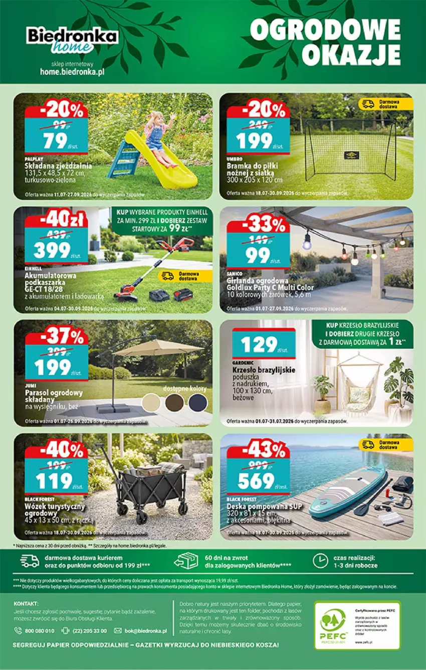 Gazetka promocyjna Biedronka - Okazje Tygodnia - ważna 20.07 do 01.08.2026 - strona 44 - produkty: Fa, Feta, Kasza, Kosz, Krzesło, Papier, Parasol