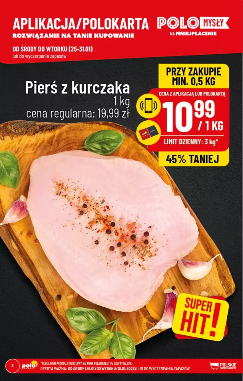 Gazetka promocyjna PoloMarket - Gazetka pomocyjna - ważna 25.01 do 31.01.2022 - strona 2 - produkty: Kurczak